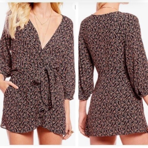 Free People Dresses & Skirts - Free people Viscose BOHO Floral Clara Tunic/Mini Dress In Gem Size Medium